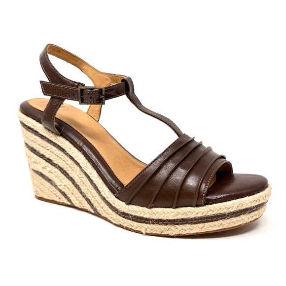 Nurture Castle Brown Wedge Shoes - Picture 1 of 15